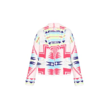 IZIA IZIA Gebreid vest blauw / marine / pink / offwhite