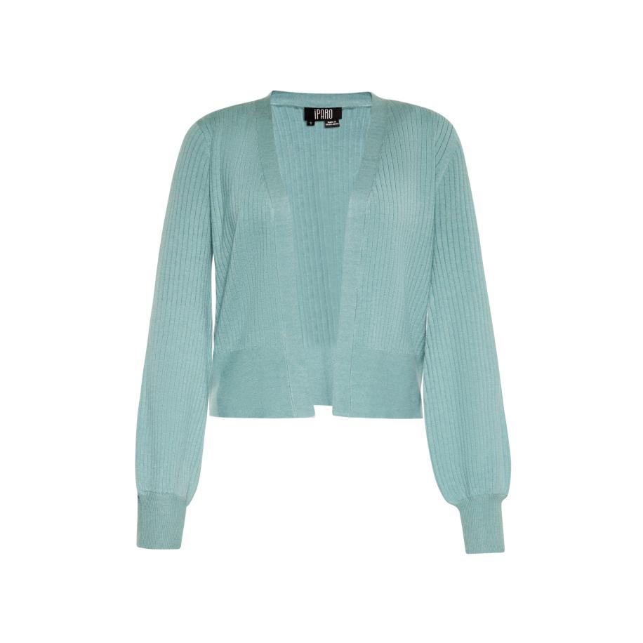 IPARO IPARO Gebreid vest cyaan blauw -