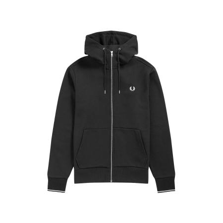 Fred Perry Fred Perry Sweatvest zwart / wit