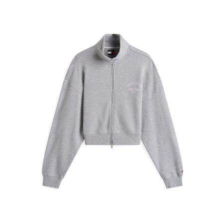 Tommy Jeans Tommy Jeans Sweatvest grijs gemêleerd / lila / wit