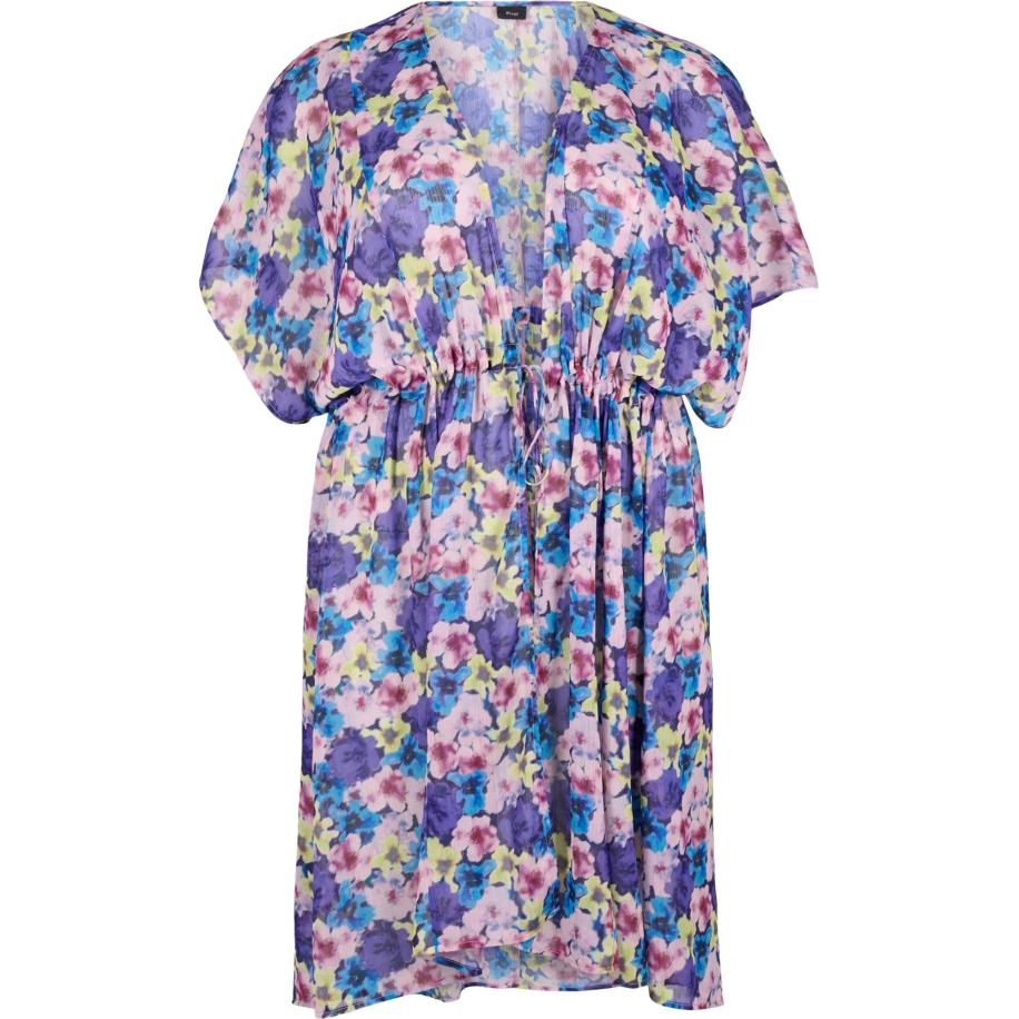 Zizzi Swim by Zizzi Kimono CAHUSI azuur / groen / pruim / lichtroze -