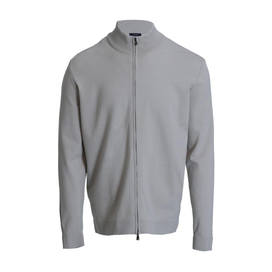 Lufian Lufian Gebreid vest lichtgrijs -