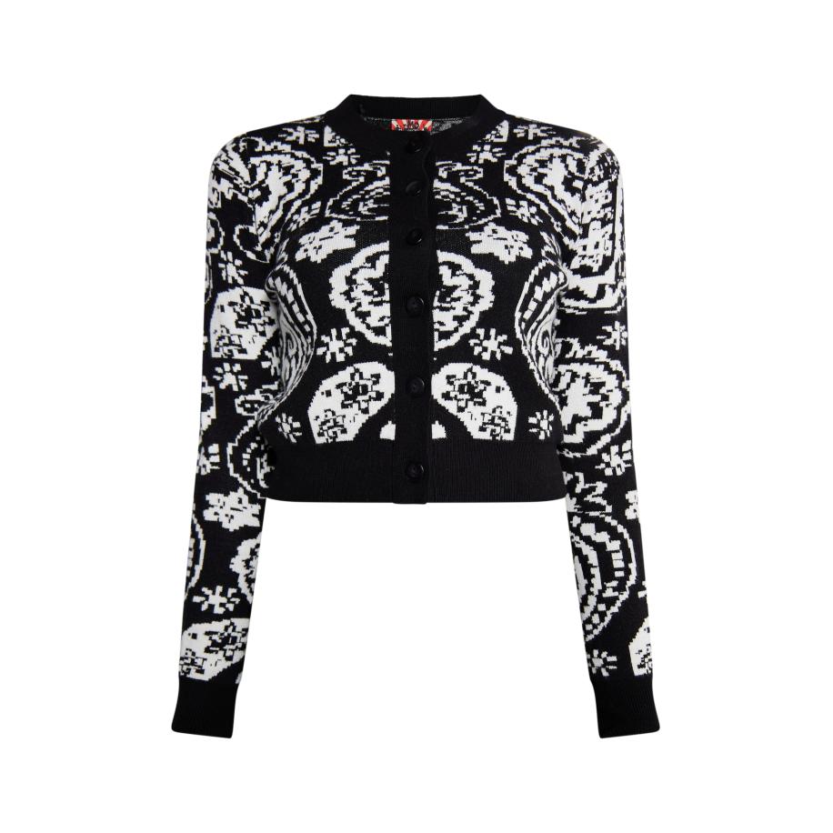 MYMO myMo ROCKS Gebreid vest Ucy zwart / wit -