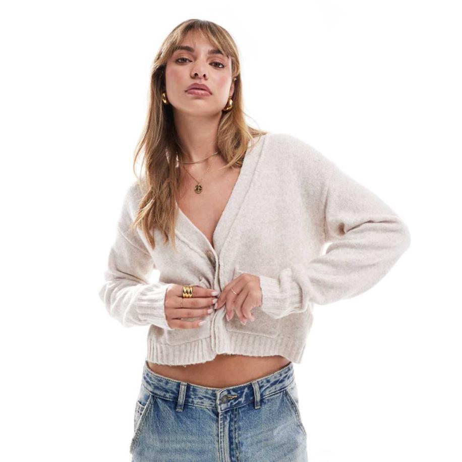 Miss Selfridge Recht vest met naaddetails in beige-Neutraal Multicolor