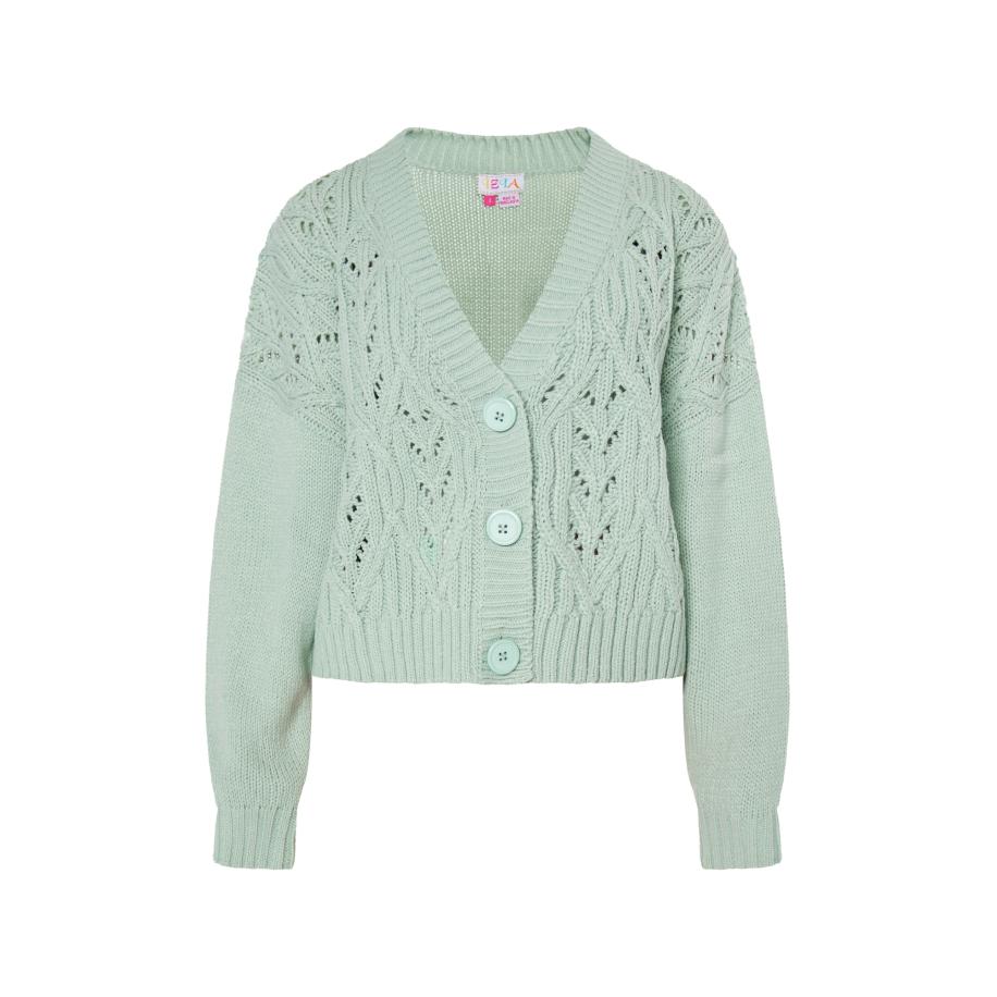 IZIA IZIA Gebreid vest Eyota mintgroen -