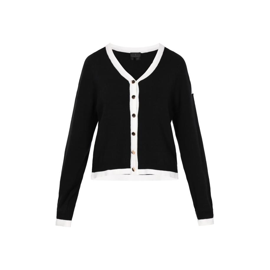 DreiMaster DreiMaster Klassik Gebreid vest zwart / wit -