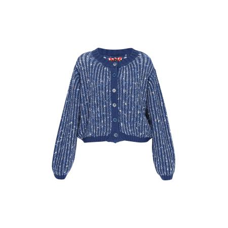 MYMO myMo ROCKS Gebreid vest marine