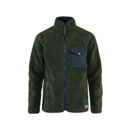 Fjallraven Fjällräven Fleece jas Vardag navy / groen / donkergroen