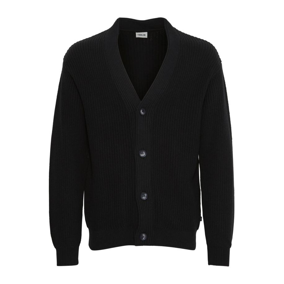 Solid !Solid Gebreid vest Gore zwart -