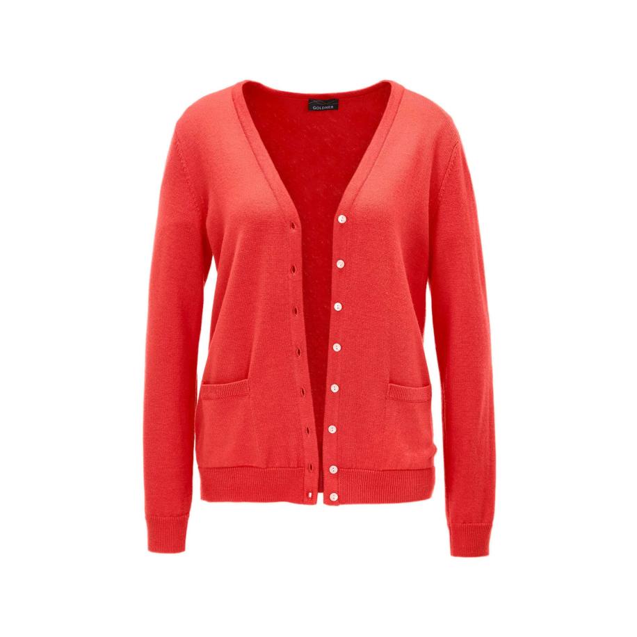 Goldner Goldner Gebreid vest rood -