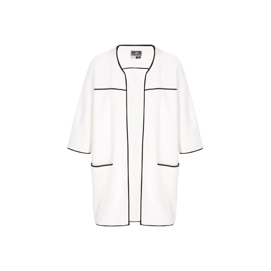 DreiMaster DreiMaster Maritim Gebreid vest zwart / wit -