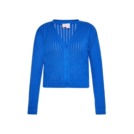 IZIA IZIA Gebreid vest kobaltblauw