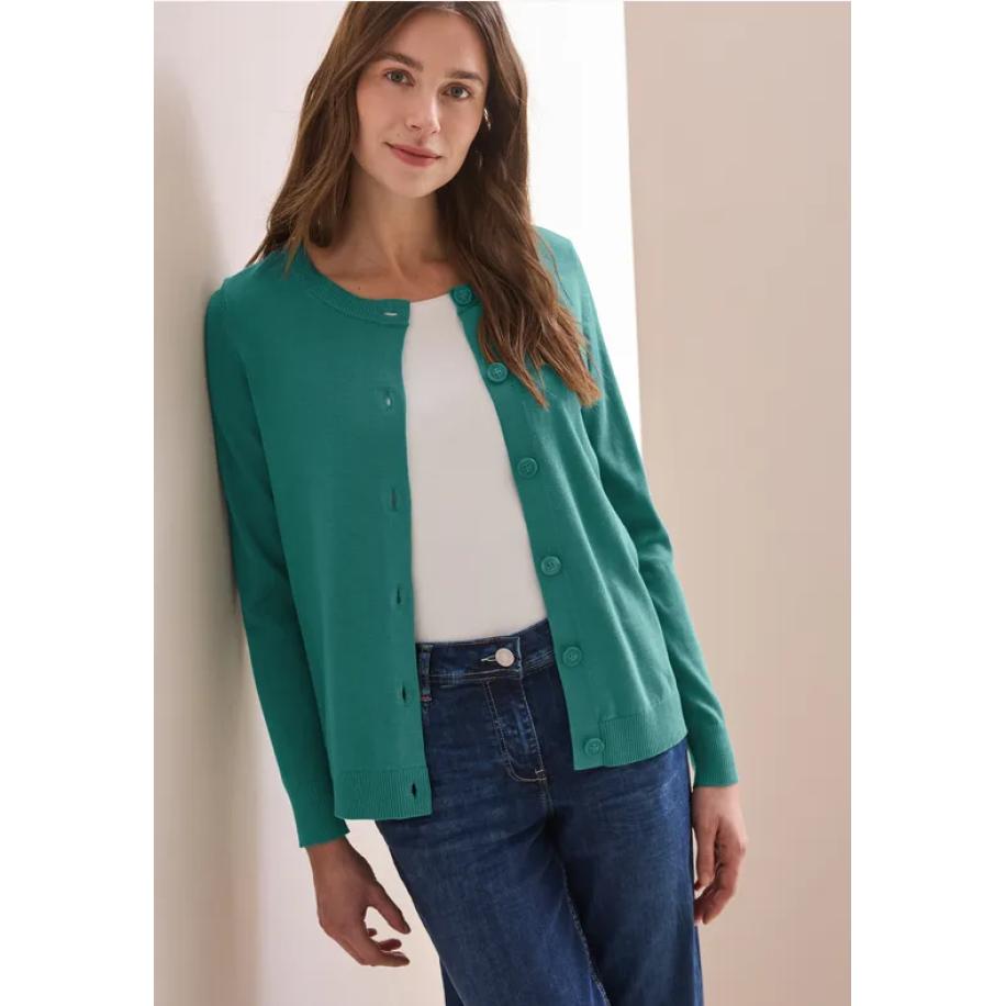 CECIL Vest met knoopsluiting Groen