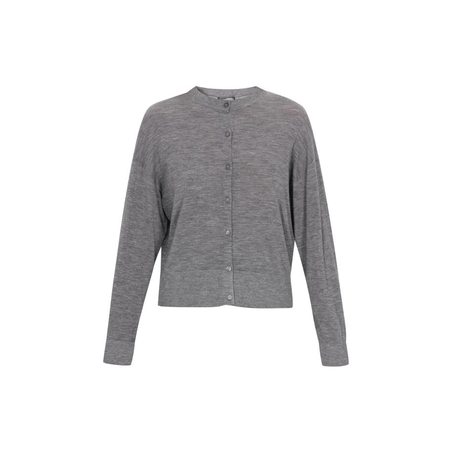 DreiMaster DreiMaster Vintage Gebreid vest Classic Look grijs gemêleerd -