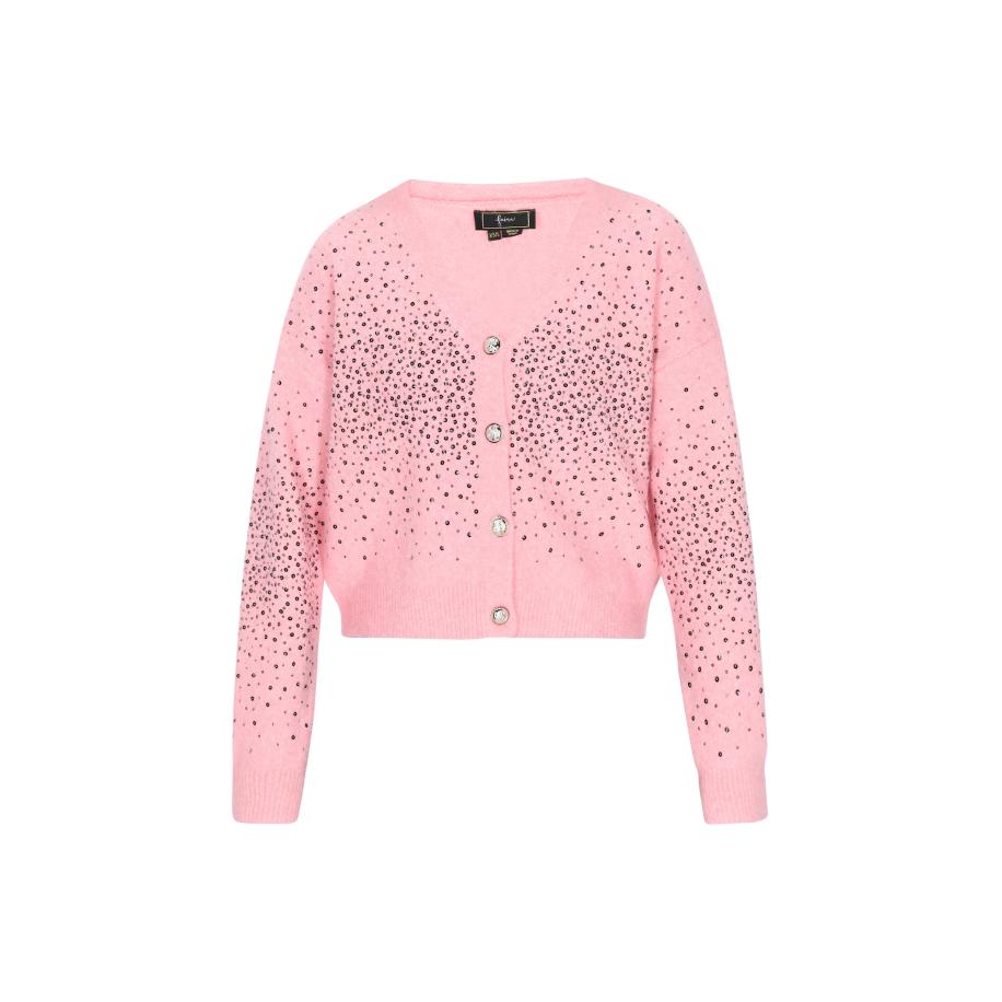 Faina faina Gebreid vest rosé -