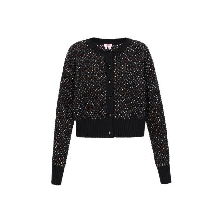 MYMO MYMO Gebreid vest zwart