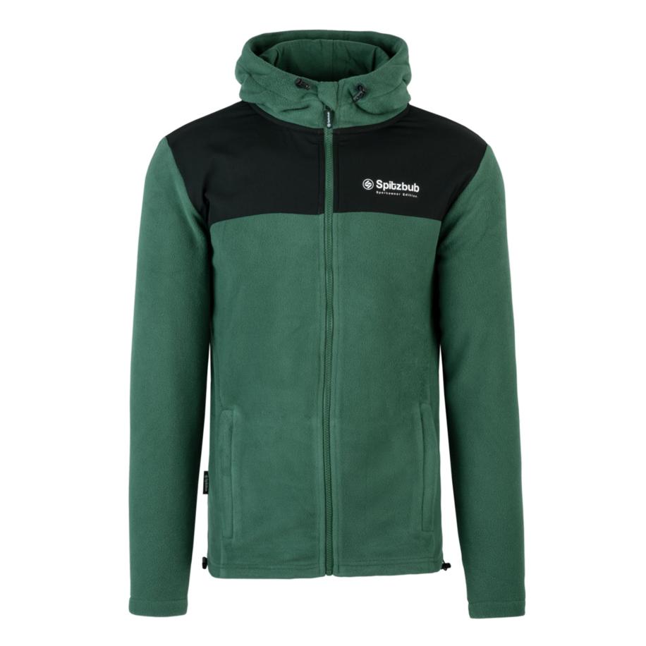 SPITZBUB Fleece jas groen / zwart Groen