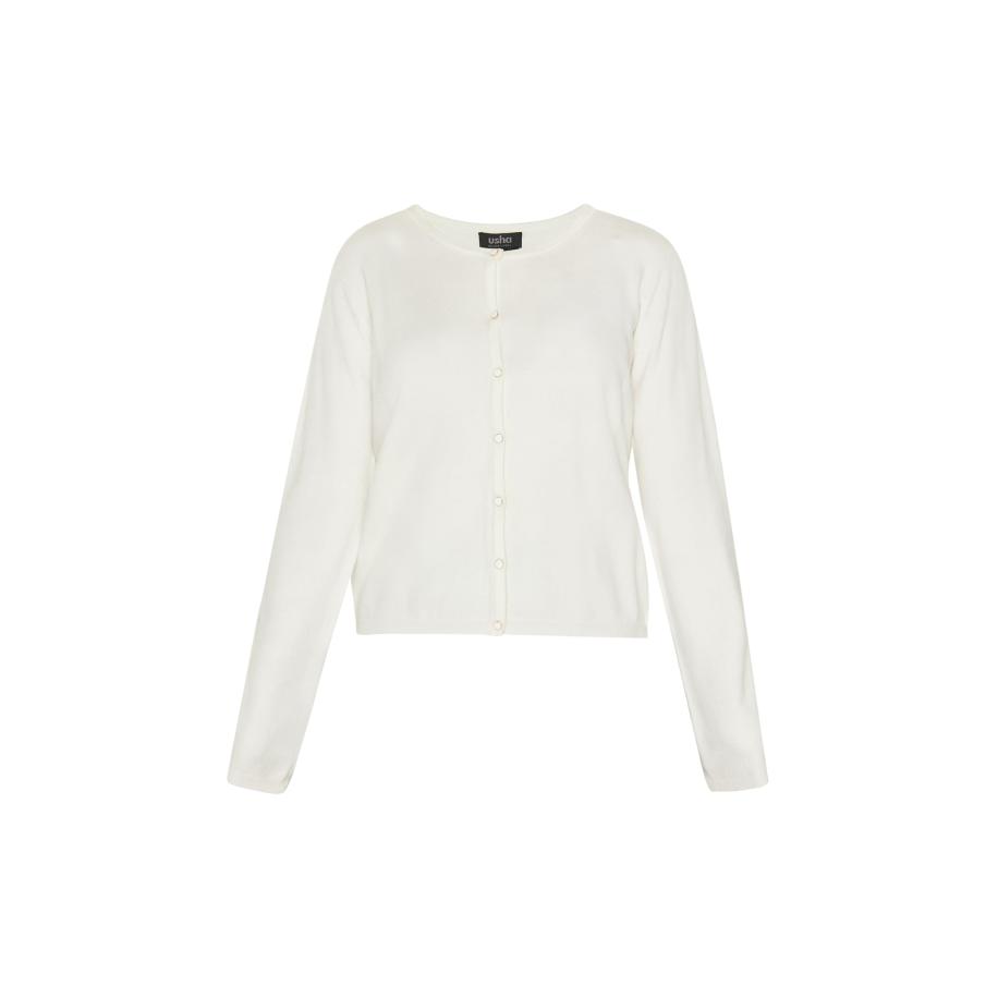 Usha usha BLACK LABEL Gebreid vest Classic offwhite -