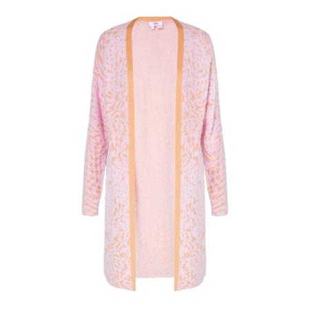 MYMO MYMO Gebreid vest oranje / rosa