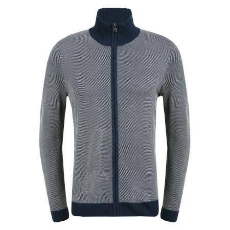 Blend BLEND Gebreid vest Londer donkerblauw / wit