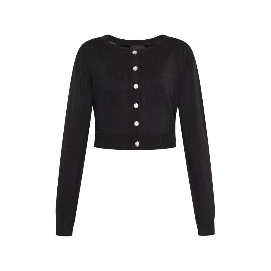 NAEMI NAEMI Gebreid vest zwart -