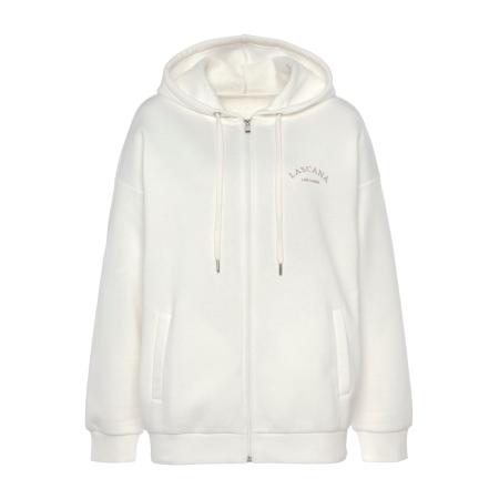 Lascana LASCANA Sweatvest camel / wit