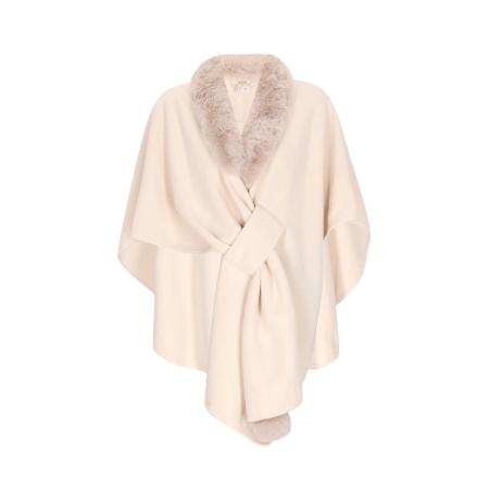 Usha usha FESTIVAL Cape beige / wolwit