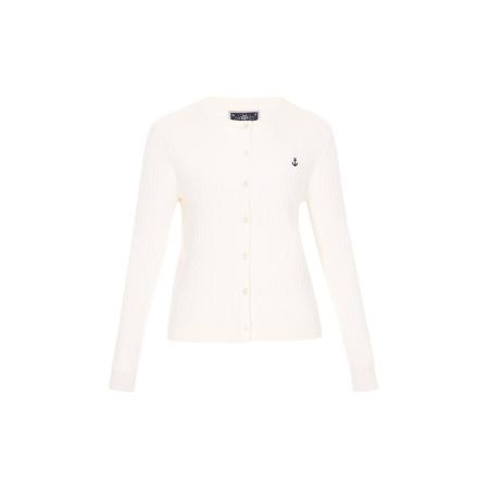 DreiMaster DreiMaster Maritim Gebreid vest offwhite