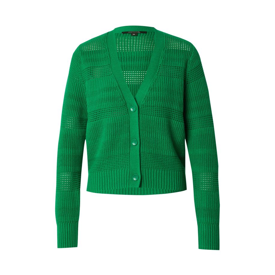 Comma COMMA Gebreid vest groen -