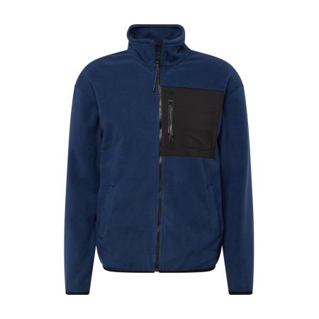 Blend BLEND Fleece jas blauw / zwart