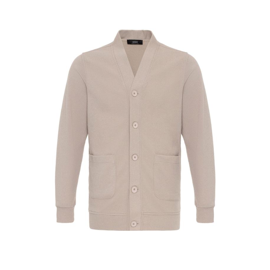 Antioch Antioch Gebreid vest beige -