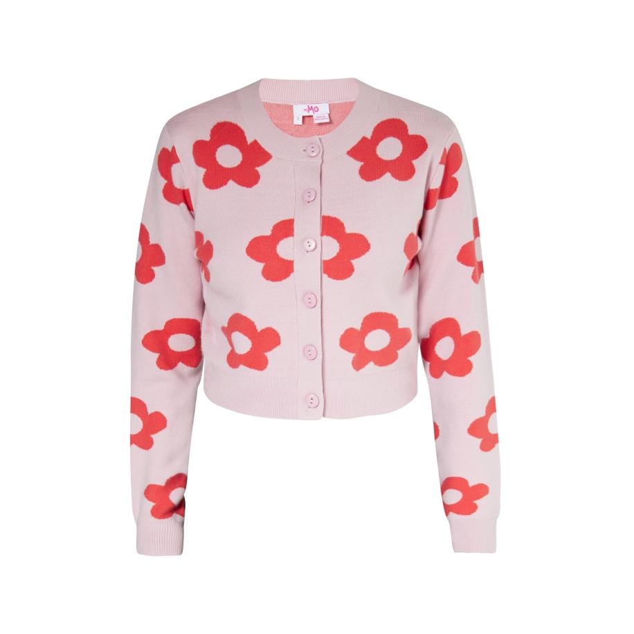 MYMO MYMO Gebreid vest rosa / rood -