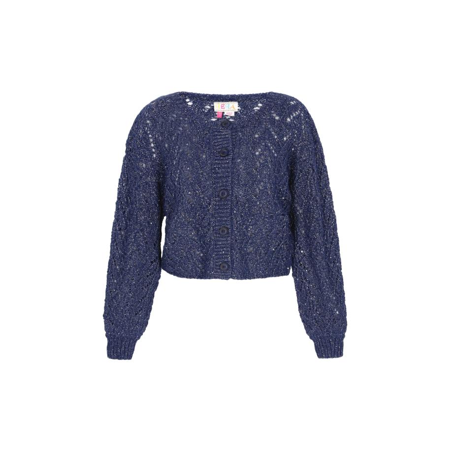 IZIA IZIA Gebreid vest navy -