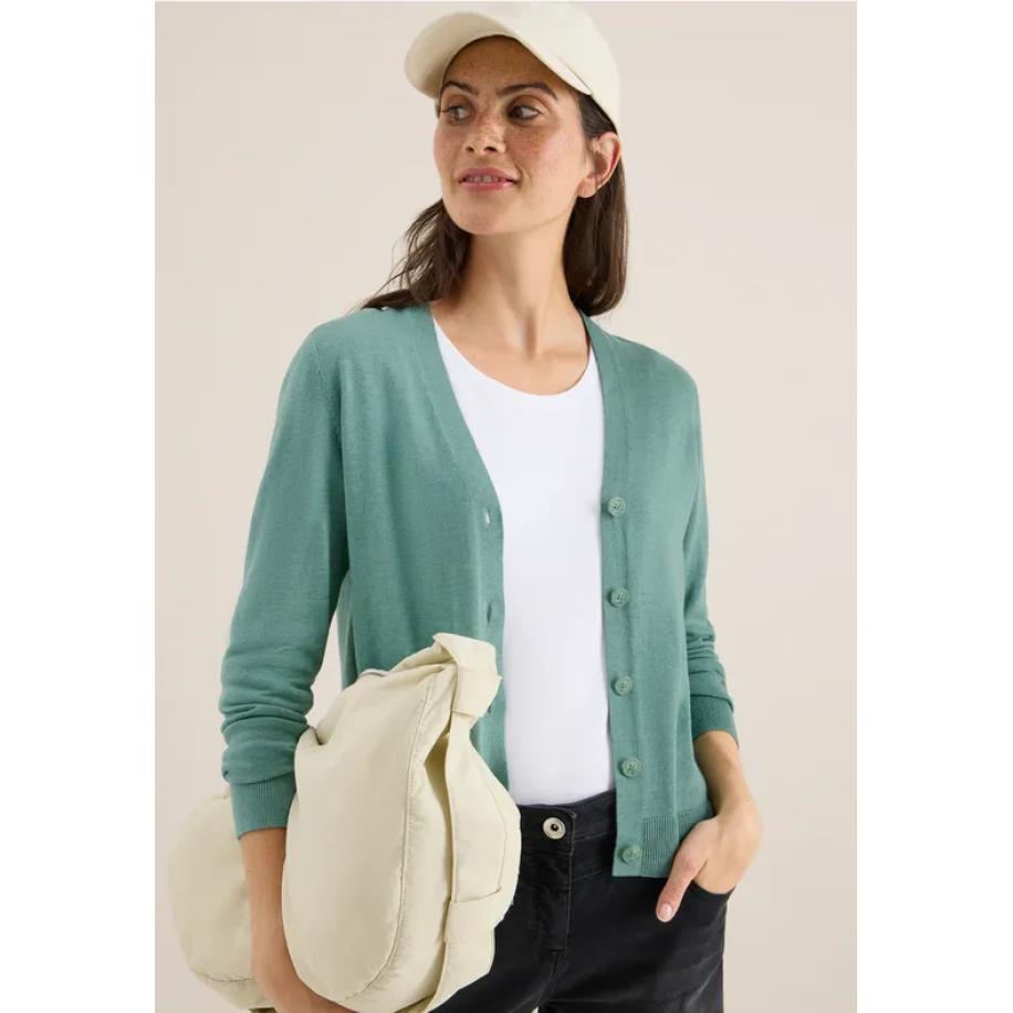 CECIL V-hals vest Groen
