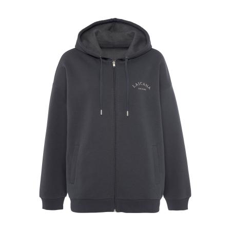 Lascana LASCANA Sweatvest beige / antraciet