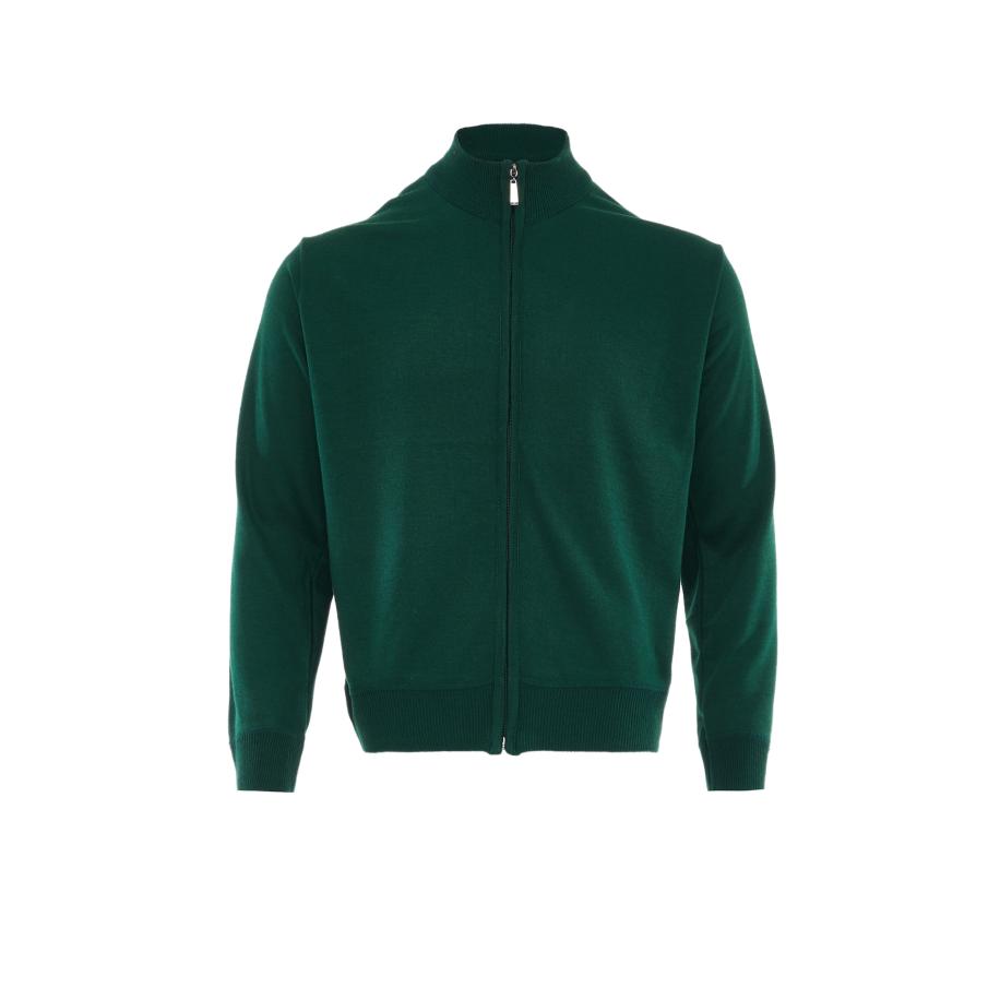 Jalene Jalene Gebreid vest donkergroen -