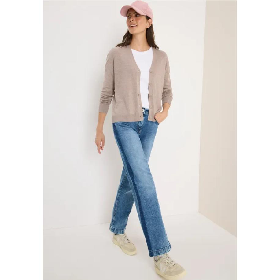 CECIL V-hals vest Bruin