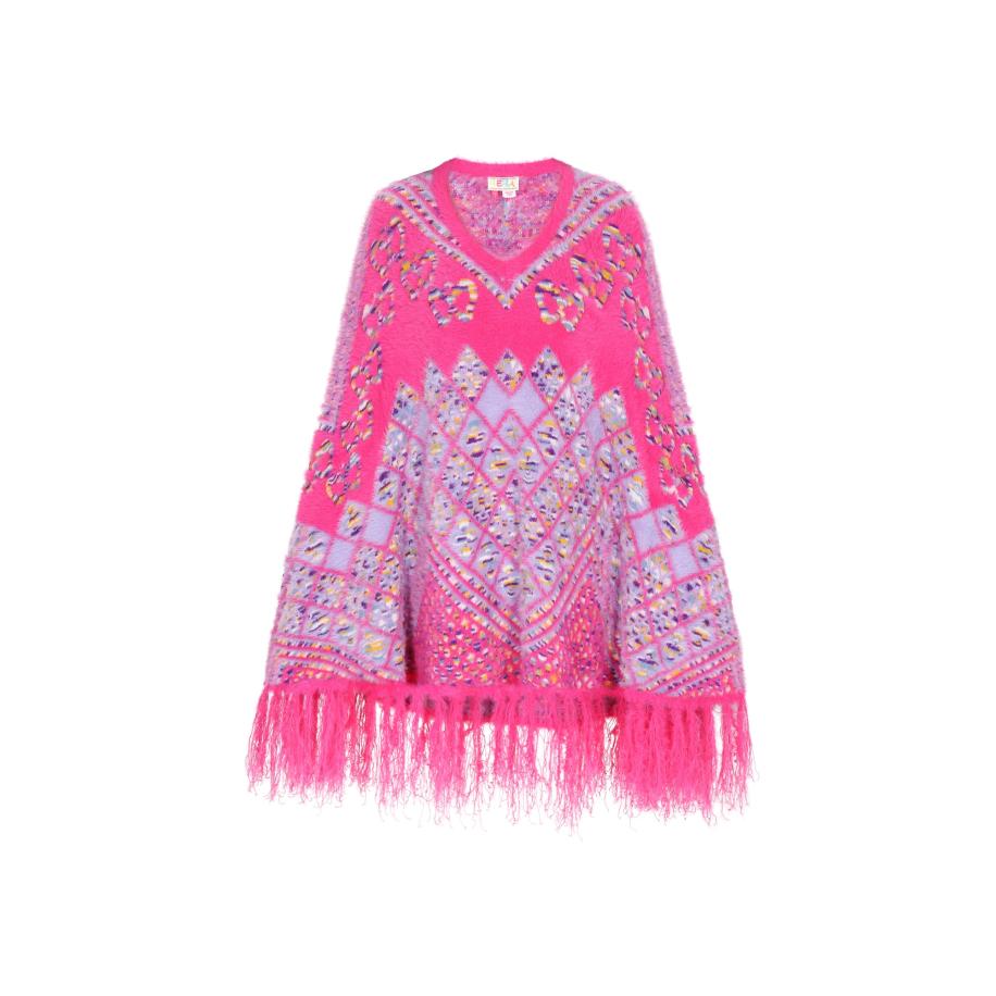 IZIA IZIA Cape geel / lila / pink / wit -