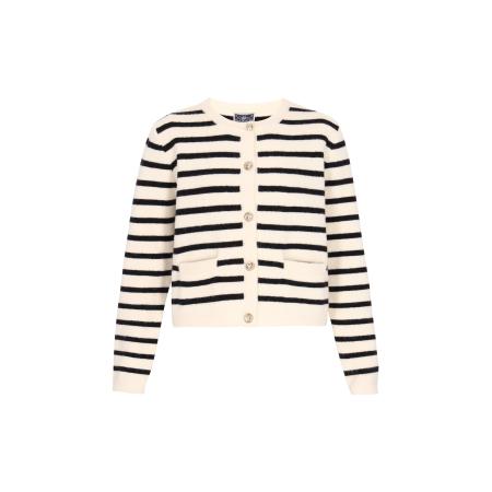 DreiMaster DreiMaster Maritim Gebreid vest navy / wolwit