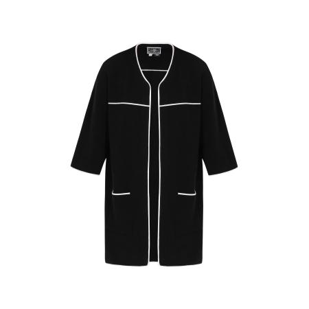 DreiMaster DreiMaster Maritim Gebreid vest zwart / wit