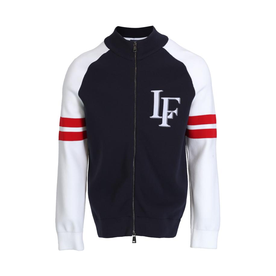 Lufian Lufian Gebreid vest donkerblauw -