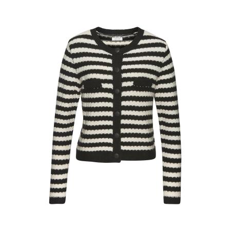 Lascana LASCANA Gebreid vest zwart / wit