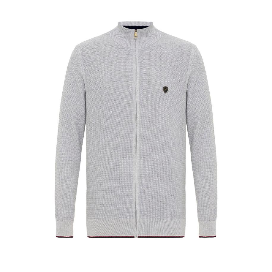 Williot Williot Gebreid vest grijs / zwart -