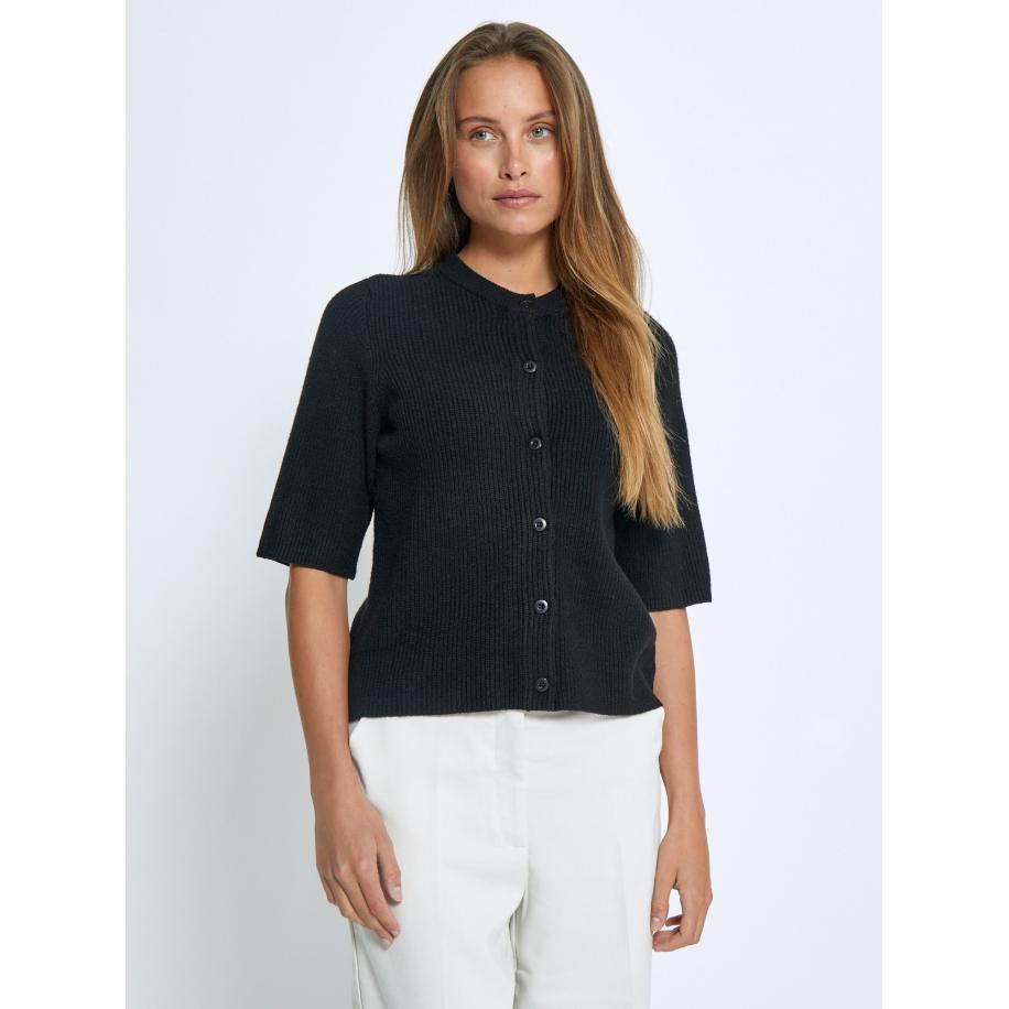 Desires DESIRES Gebreid vest Delta zwart -