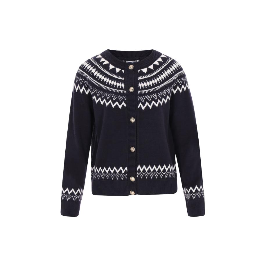 DreiMaster DreiMaster Maritim Gebreid vest navy / wit -