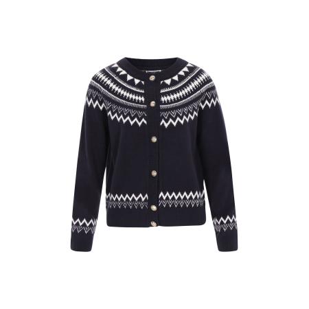 DreiMaster DreiMaster Maritim Gebreid vest navy / wit