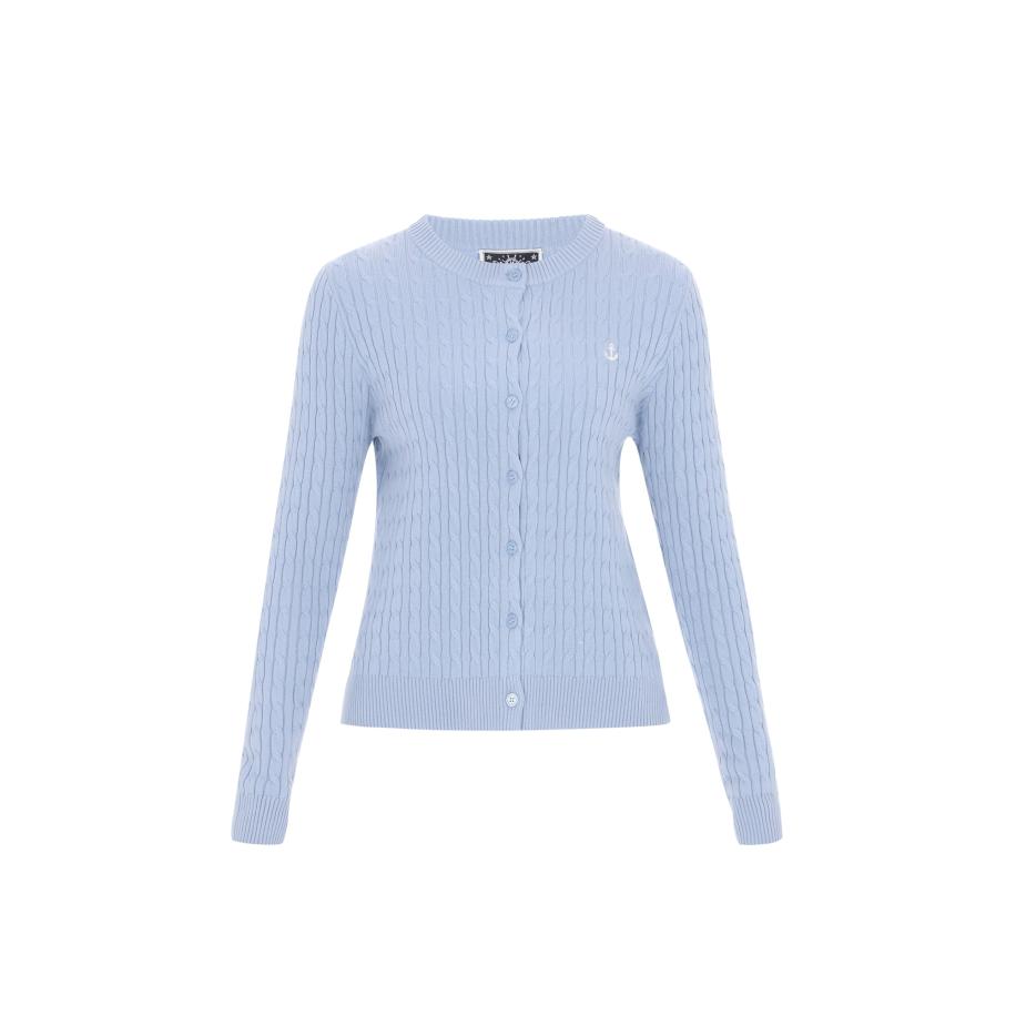 DreiMaster DreiMaster Maritim Gebreid vest lichtblauw -