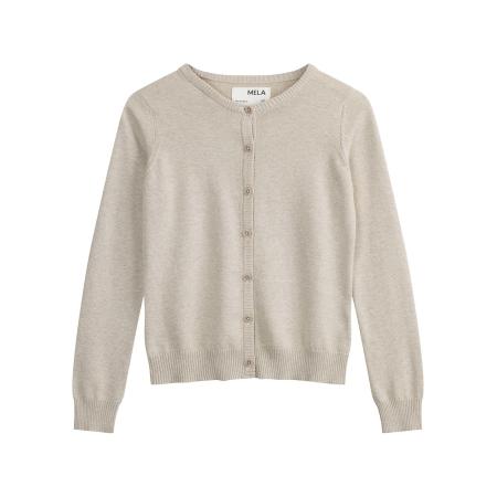 MELA MELA Gebreid vest Nameen taupe