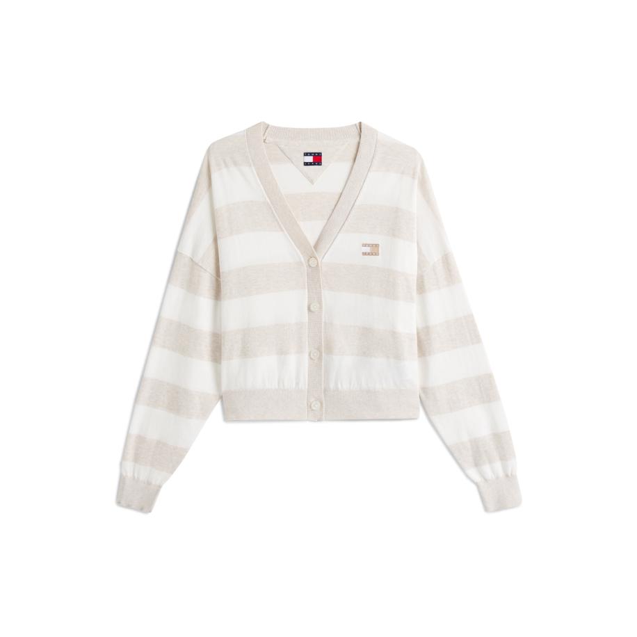 Tommy Jeans Tommy Jeans Gebreid vest beige / wit -