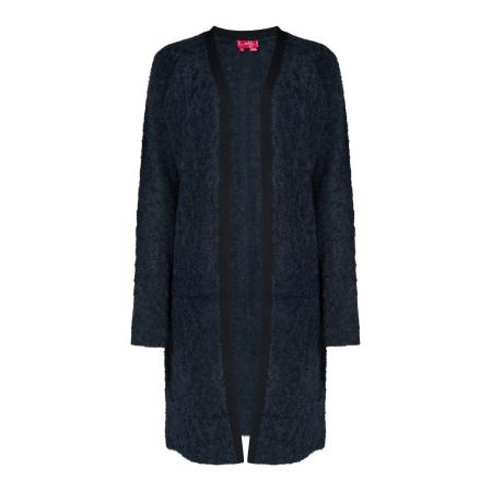 Swirly swirly Gebreid vest zwart